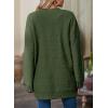 imageSHEWIN Women Cardigan Sweaters 2024 Open Front Long Sleeve Knit Coat with PocketJungle Green