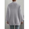 imageSHEWIN Women Open Front Knit Sweater Button Casual Long Sleeve V Neck CardiganGray
