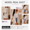 imageSHEWIN Womens Casual 34 Short Sleeve Open Front Lightweight Cable Knit Kimono Cardigan SweatersC Beige