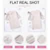 imageSHEWIN Womens Casual 34 Short Sleeve Open Front Lightweight Cable Knit Kimono Cardigan SweatersC Beige
