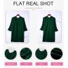 imageSHEWIN Womens Casual 34 Short Sleeve Open Front Lightweight Cable Knit Kimono Cardigan SweatersD Dark Green