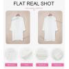 imageSHEWIN Womens Casual 34 Short Sleeve Open Front Lightweight Cable Knit Kimono Cardigan SweatersD White
