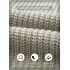 imageSHEWIN Womens Casual Long Sleeve Button Open Front Lightweight Cardigan Soft Cable Knit Sweater OutwearB Grey