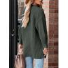 imageSHEWIN Womens Casual Long Sleeve Button Open Front Lightweight Cardigan Soft Cable Knit Sweater OutwearCarbon Grey