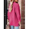 imageSHEWIN Womens Casual Long Sleeve Button Open Front Lightweight Cardigan Soft Cable Knit Sweater OutwearStrawberry Pink