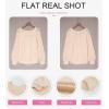 imageSHEWIN Womens Casual Long Sleeve Crewneck Crochet Sweater Lightweight Knit Pullover Sweaters TopsA Apricot
