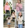 imageSHEWIN Womens Casual Long Sleeve Crewneck Crochet Sweater Lightweight Knit Pullover Sweaters TopsE Purple
