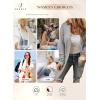imageSHEWIN Womens Fashion Crochet Sweaters Casual Long Sleeve Cardigan Sweaters Open Front Fall Cardigans for Women Trendy L Light Grey Large
