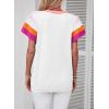 imageSHEWIN Womens Summer Cap Sleeve Tops Casual Crewneck Loose Fit Knit Lightweight Sweater Pullover TopWhite