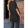 imageSHEWIN Womens Tops Casual Short Sleeve Sweater Loose Oversized Shirts Spring Tops for Women 2025B Black