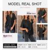 imageSHEWIN Womens Tops Casual Short Sleeve Sweater Loose Oversized Shirts Spring Tops for Women 2025B Black