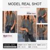 imageSHEWIN Womens Tops Casual Short Sleeve Sweater Loose Oversized Shirts Spring Tops for Women 2025B Medium Grey