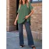 imageSHEWIN Womens Tops Casual Short Sleeve Sweater Loose Oversized Shirts Spring Tops for Women 2025B Mist Green