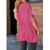 imageSHEWIN Womens Tops Casual Short Sleeve Sweater Loose Oversized Shirts Spring Tops for Women 2025B Rose