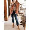 imageSHEWIN Puffer Vest Causal Sleeveless Quilted Jackets Zip Up Outerwear Vests Womens Fall Fashion 2024Chestnut Run Big  Order One Size Down