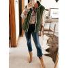 imageSHEWIN Puffer Vest Causal Sleeveless Quilted Jackets Zip Up Outerwear Vests Womens Fall Fashion 2024Moss Green Run Big  Order One Size Down