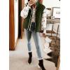 imageSHEWIN Puffer Vest Causal Sleeveless Quilted Jackets Zip Up Outerwear Vests Womens Fall Fashion 2024Moss Green Run Big  Order One Size Down