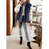 imageSHEWIN Puffer Vest Causal Sleeveless Quilted Jackets Zip Up Outerwear Vests Womens Fall Fashion 2024Navy Blue Run Big  Order One Size Down