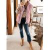 imageSHEWIN Puffer Vest Causal Sleeveless Quilted Jackets Zip Up Outerwear Vests Womens Fall Fashion 2024Rose Tan Run Big  Order One Size Down