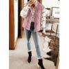 imageSHEWIN Puffer Vest Causal Sleeveless Quilted Jackets Zip Up Outerwear Vests Womens Fall Fashion 2024Rose Tan Run Big  Order One Size Down