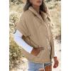imageSHEWIN Quilted Jackets For Women 2024 Casual Lightweight Short Sleeve Zip Up Warm VestsApricot