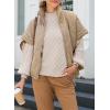 imageSHEWIN Quilted Jackets For Women 2024 Casual Lightweight Short Sleeve Zip Up Warm VestsApricot