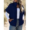 imageSHEWIN Quilted Jackets For Women 2024 Casual Lightweight Short Sleeve Zip Up Warm VestsDark Blue