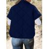 imageSHEWIN Quilted Jackets For Women 2024 Casual Lightweight Short Sleeve Zip Up Warm VestsDark Blue