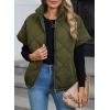 imageSHEWIN Quilted Jackets For Women 2024 Casual Lightweight Short Sleeve Zip Up Warm VestsGreen