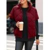 imageSHEWIN Quilted Jackets For Women 2024 Casual Lightweight Short Sleeve Zip Up Warm VestsRed