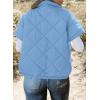 imageSHEWIN Quilted Jackets For Women 2024 Casual Lightweight Short Sleeve Zip Up Warm VestsSky Blue