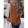 imageSHEWIN Women Puffer Vest Casual Stand Collar Sleeveless Puffer Jacket Warm Winter Reversible Zip Up Outerwear with PocketsDark Brown