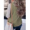 imageSHEWIN Women Puffer Vest Casual Stand Collar Sleeveless Puffer Jacket Warm Winter Reversible Zip Up Outerwear with PocketsLight Green