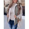 imageSHEWIN Women Puffer Vest Casual Stand Collar Sleeveless Puffer Jacket Warm Winter Reversible Zip Up Outerwear with PocketsLight Grey
