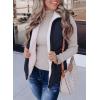 imageSHEWIN Women Puffer Vest Casual Stand Collar Sleeveless Puffer Jacket Warm Winter Reversible Zip Up Outerwear with PocketsNavy Blue