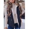 imageSHEWIN Women Puffer Vest Casual Stand Collar Sleeveless Puffer Jacket Warm Winter Reversible Zip Up Outerwear with PocketsNavy Blue