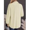 imageSHEWIN Womens Shacket Casual Long Sleeve Button Down Shirts Loose Boyfriend Shirt Jackets TopsB Beige