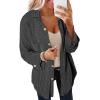 imageSHEWIN Womens Shacket Casual Long Sleeve Button Down Shirts Loose Boyfriend Shirt Jackets TopsB Black