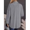 imageSHEWIN Womens Shacket Casual Long Sleeve Button Down Shirts Loose Boyfriend Shirt Jackets TopsB Grey