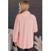 imageSHEWIN Womens Shacket Casual Long Sleeve Button Down Shirts Loose Boyfriend Shirt Jackets TopsB Pink