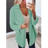 imageSHEWIN Womens Shacket Casual Long Sleeve Button Down Shirts Loose Boyfriend Shirt Jackets TopsD Light Green