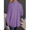 imageSHEWIN Womens Shacket Casual Long Sleeve Button Down Shirts Loose Boyfriend Shirt Jackets TopsD Purple