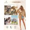 imageSHEWIN Womens Waffle Knit Button Down Shirts Casual Long Sleeve Shacket Jacket Boyfriend Tops Blouses Loose FitA Khaki