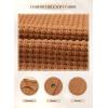 imageSHEWIN Womens Waffle Knit Button Down Shirts Casual Long Sleeve Shacket Jacket Boyfriend Tops Blouses Loose FitB Brown