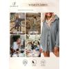 imageSHEWIN Womens Waffle Knit Button Down Shirts Casual Long Sleeve Shacket Jacket Boyfriend Tops Blouses Loose FitB Gray