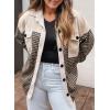 imageSHEWIN Shackets for Women 2024 Casual Long Sleeve Tops Button Down Plaid Fall JacketsA1beige