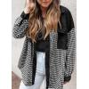 imageSHEWIN Shackets for Women 2024 Casual Long Sleeve Tops Button Down Plaid Fall JacketsA1black