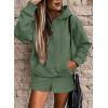 imageSHEWIN Women 2 Piece Outfits Sweatsuit Lounge Sets Oversized Hoodie Sweatshirt Shorts Tracksuit SetB Green