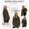 imageSHEWIN Women 2024 Long Sleeve Button Down Shackets Fashion Plaid Pocket Shirts JacketJungle Green