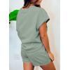 imageSHEWIN Womens 2 Piece Outfits Lounge Sets Casual Short Sleeve Shirts Shorts Cozy Pajamas Sweatsuit SetB Grass Green